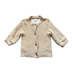 HWR Womens/Teen Sweater Size Small Mohair Wool blend Wood buttons Anthropologie